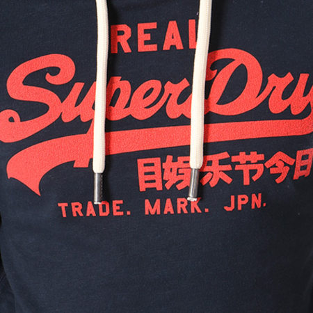 Sweat à capuche Vintage Logo Source rouge hike chiné pours Homme | BE-FR