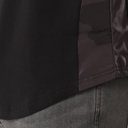 Unkut - Tee Shirt Oversize Off Noir Camouflage