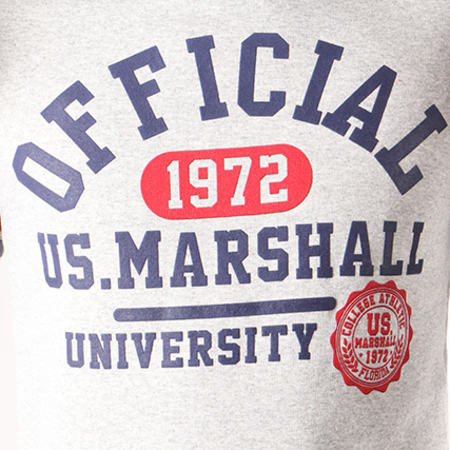 US Marshall - Sweat Capuche Gadryshall Gris Chiné