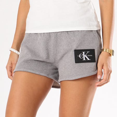 Short calvin klein femme gris new arrivals