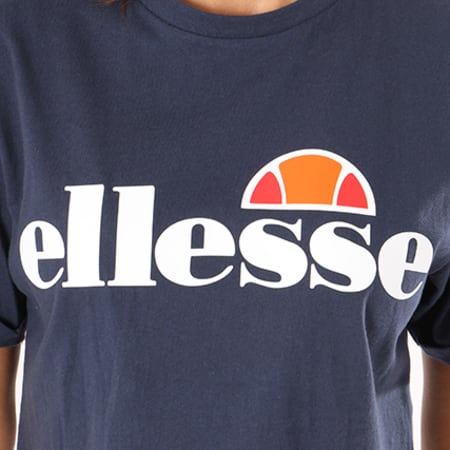 Ellesse - Tee Shirt Crop Femme Alberta Bleu Marine