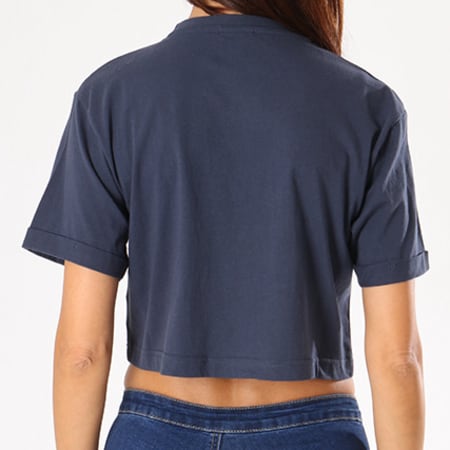 Ellesse - Tee Shirt Crop Femme Alberta Bleu Marine