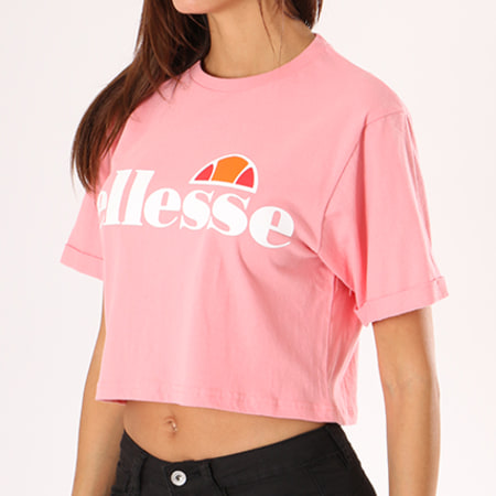 Ellesse - Tee Shirt Crop Femme Alberta Rose