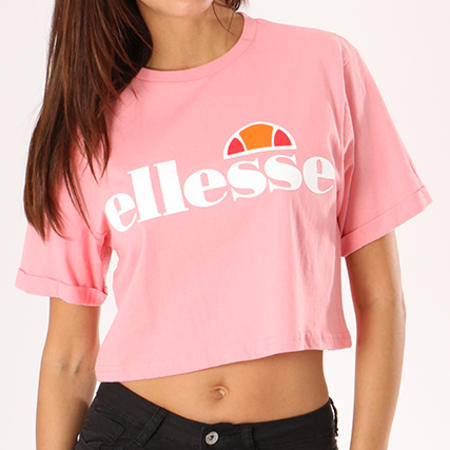 Ellesse - Tee Shirt Crop Femme Alberta Rose