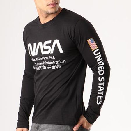 NASA - Admin Maglietta a maniche lunghe nera