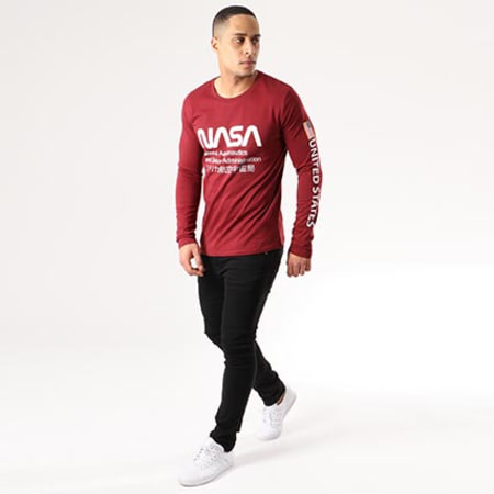 NASA - Tee Shirt Manches Longues Admin Bordeaux