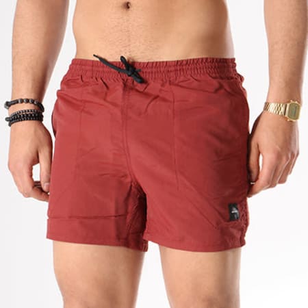 Only And Sons - Short De Bain Tino Bordeaux