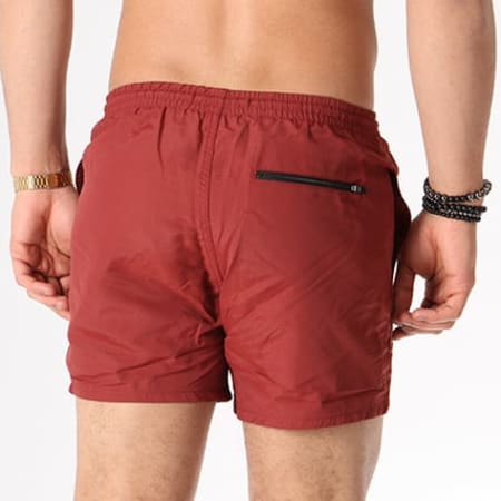 Only And Sons - Short De Bain Tino Bordeaux