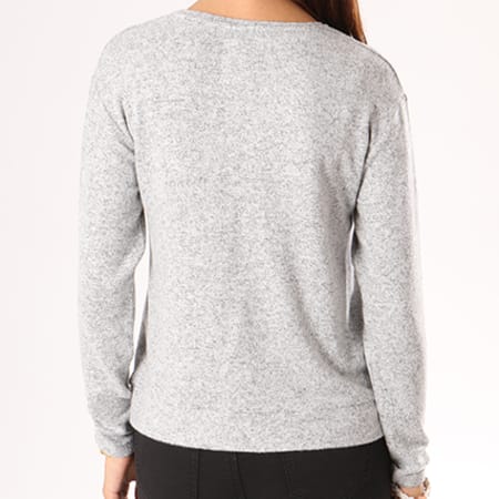 Superdry - Pull Femme Beach Miami Gris Chiné