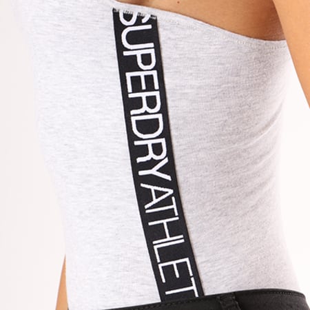Superdry - Body Femme SD Athletic Strap Gris Chiné
