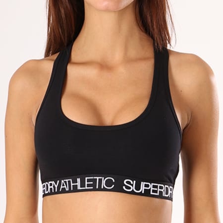 Superdry - Brassière Femme Athletic Noir