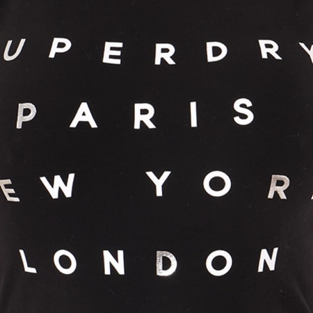 Superdry - Robe Femme Lace Trim Noir