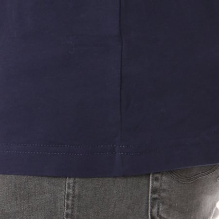 G-Star - Tee Shirt Bellar D09271-336 Bleu Marine Blanc Vert