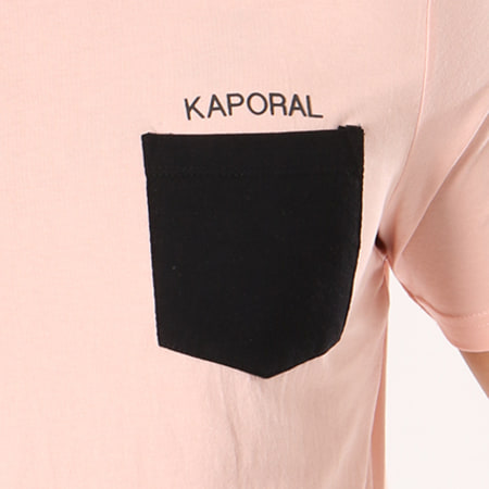 Kaporal - Tee Shirt Poche Haygo Rose Noir