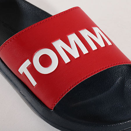 Tommy Hilfiger - Claquettes Slide EM0EM00105 020 Red White Black