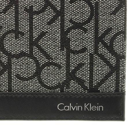 Calvin Klein - Portefeuille Greg Mono 5CC Coin 3107 Noir Blanc