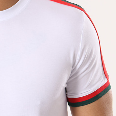 Gov Denim - Tee Shirt Oversize Avec Bandes 181000 Blanc