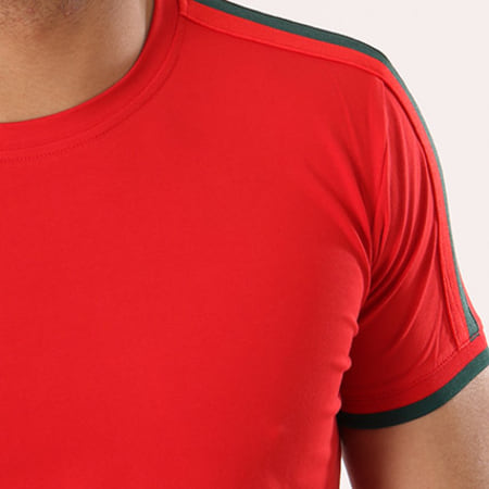 Gov Denim - Tee Shirt Oversize Avec Bandes 181000 Rouge