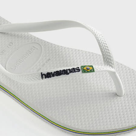Havaianas - Tongs Femme Slim Brasil Logo White