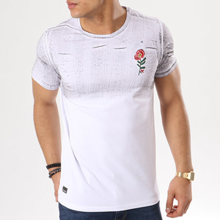 Paname Brothers - Tee Shirt Toby Blanc Floral