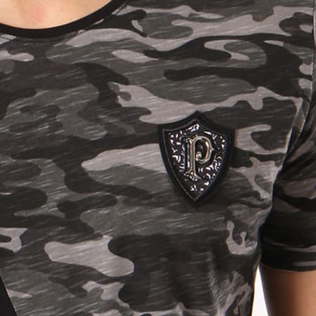 Paname Brothers - Tee Shirt Oversize Tracy Noir Camouflage