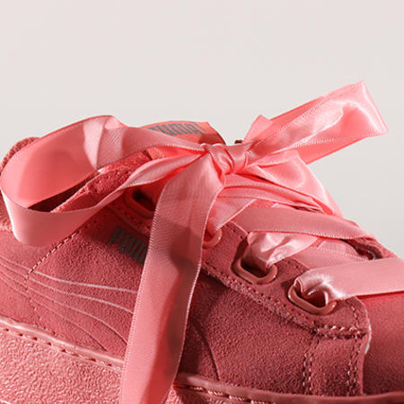 Puma - Baskets Femme Vikky Platform Ribbon 366418 03 Shell Pink