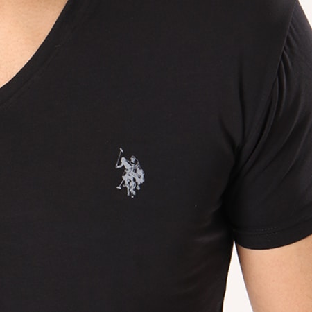 US Polo ASSN - Lot De 2 Tee Shirts Basic USPA Vneck Noir