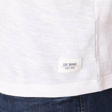 Esprit - Tee Shirt Poche 038CC2K036 Bleu Marine Rose Blanc
