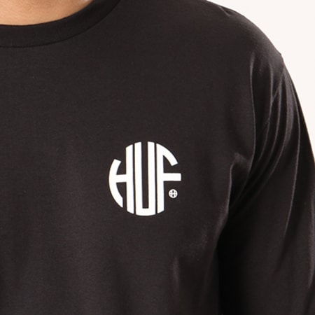 HUF - Tee Shirt Manches Longues Regional Noir 