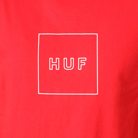 HUF - Tee Shirt Box Logo Rouge