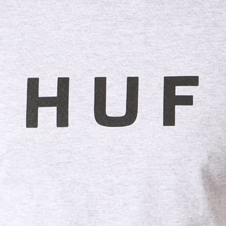 HUF - Tee Shirt Original Logo Gris Chiné 