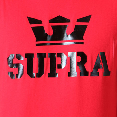 Supra - Tee Shirt Above 103437 Rouge Noir