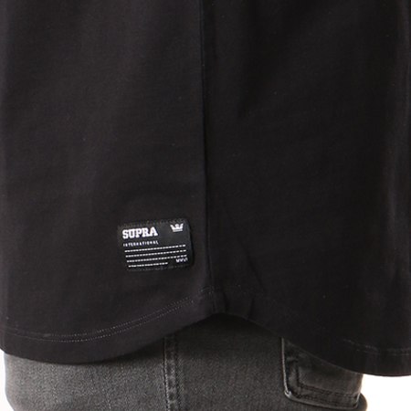 Supra - Tee Shirt Oversize Block 103439 Rouge Noir