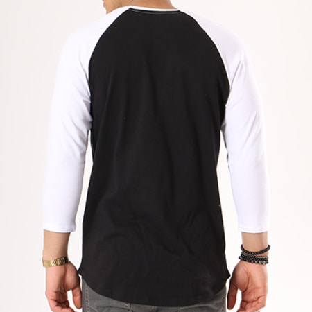 Supra - Tee Shirt Manches Longues Oversize Above 103778 Noir Blanc