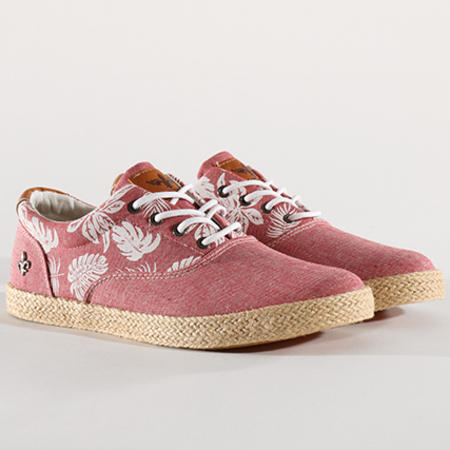 Classic Series - Chaussures Churchill Rouge Chiné Floral