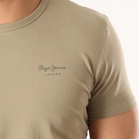 Pepe Jeans - Tee Shirt Original Basic Vert Kaki