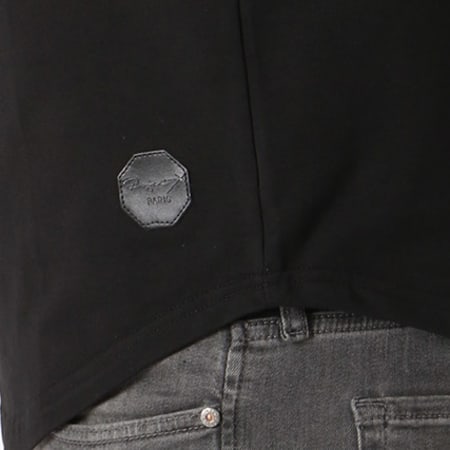 Project X Paris - Tee Shirt Oversize Bandes Brodées 88181114 Noir