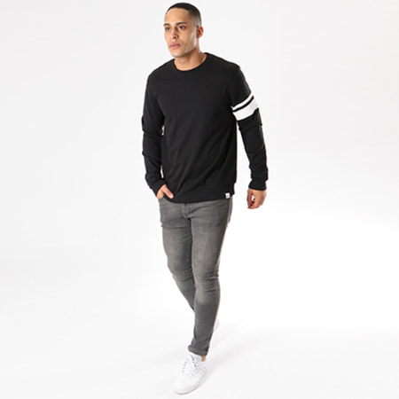 Only And Sons - Sweat Crewneck Stripe Noir