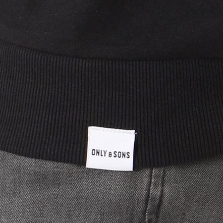 Only And Sons - Sweat Crewneck Stripe Noir