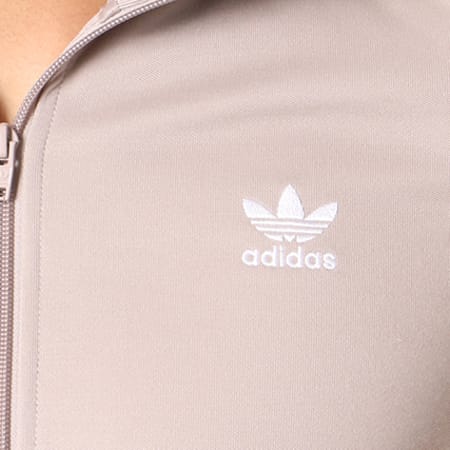 Adidas Originals - Veste Zippée Bandes Brodées Beckenbauer TT CW1255 Gris