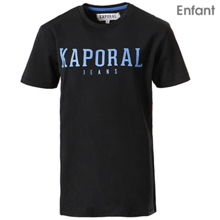 Kaporal - Tee Shirt Enfant Rona Noir Bleu Clair