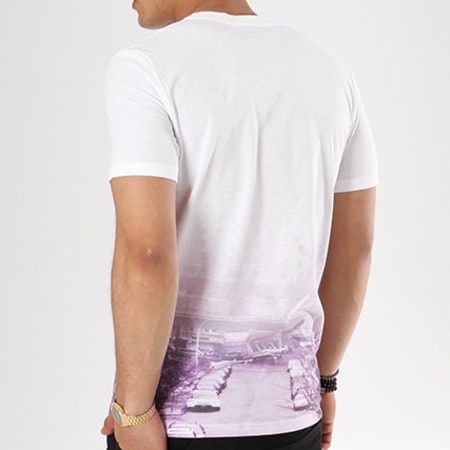 Produkt - Tee Shirt Sublimation Blanc Violet