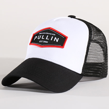 Pullin - Casquette Trucker Lincoln Blanc Noir