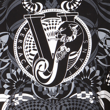 Versace Jeans Couture - Tee Shirt Print 45 Noir Blanc Floral