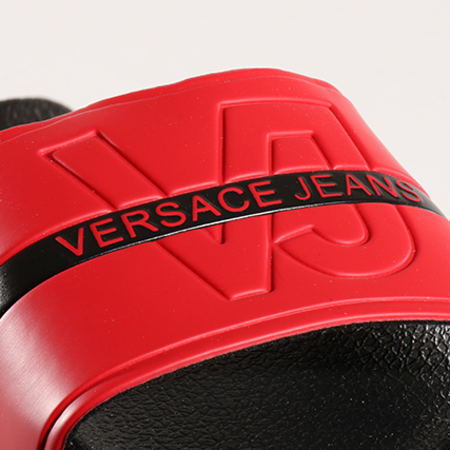 Versace Jeans Couture - Claquettes Linea Mare Dis 1 E0GRBSH1 Noir Rouge
