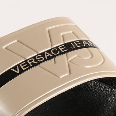 Versace Jeans Couture - Claquettes Linea Mare Dis 1 E0GRBSH1 Noir Doré