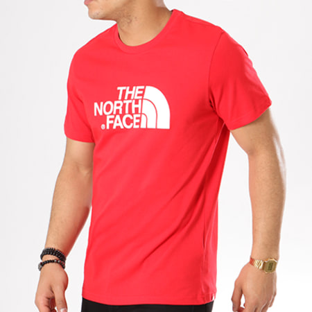 The North Face - Tee Shirt Easy Rouge Blanc