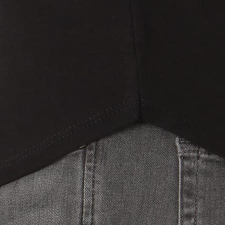 Uniplay - Tee Shirt Oversize Bandes Brodées T210 Noir