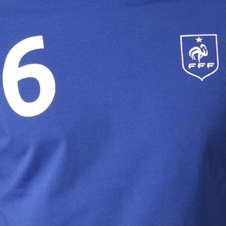Foot - Tee Shirt Pogba 6 Player Bleu Marine