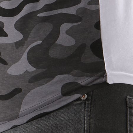LBO - Polo Manches Courtes Tricolore Retro 426 Camouflage Noir Blanc